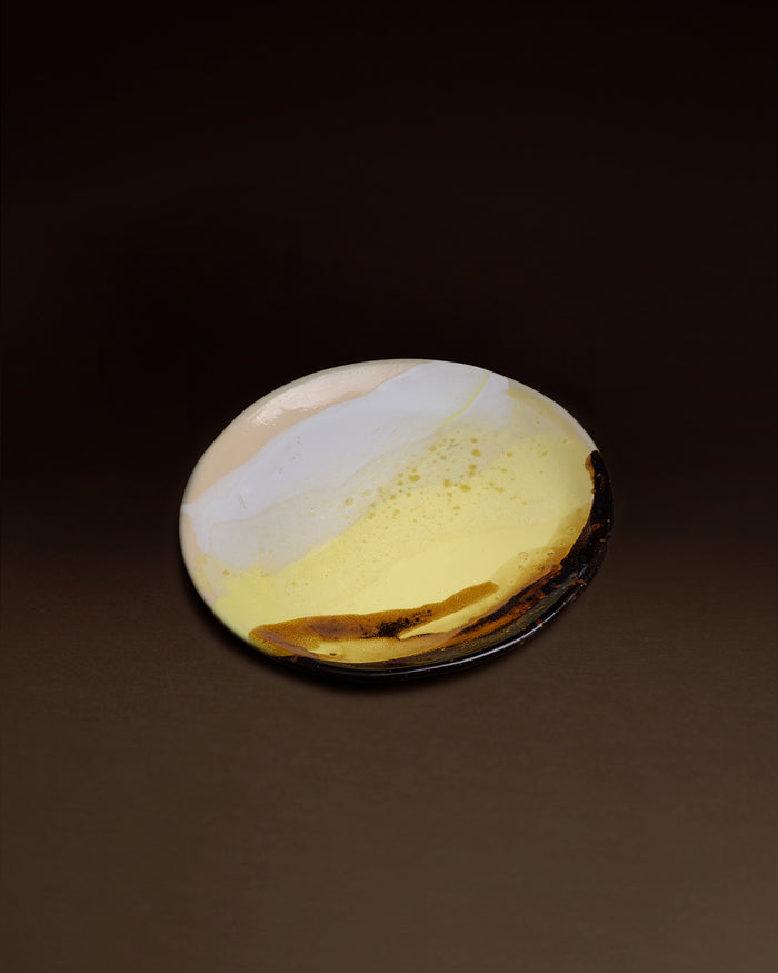 Dessert Plate - Clay dessert plate - Multicolor