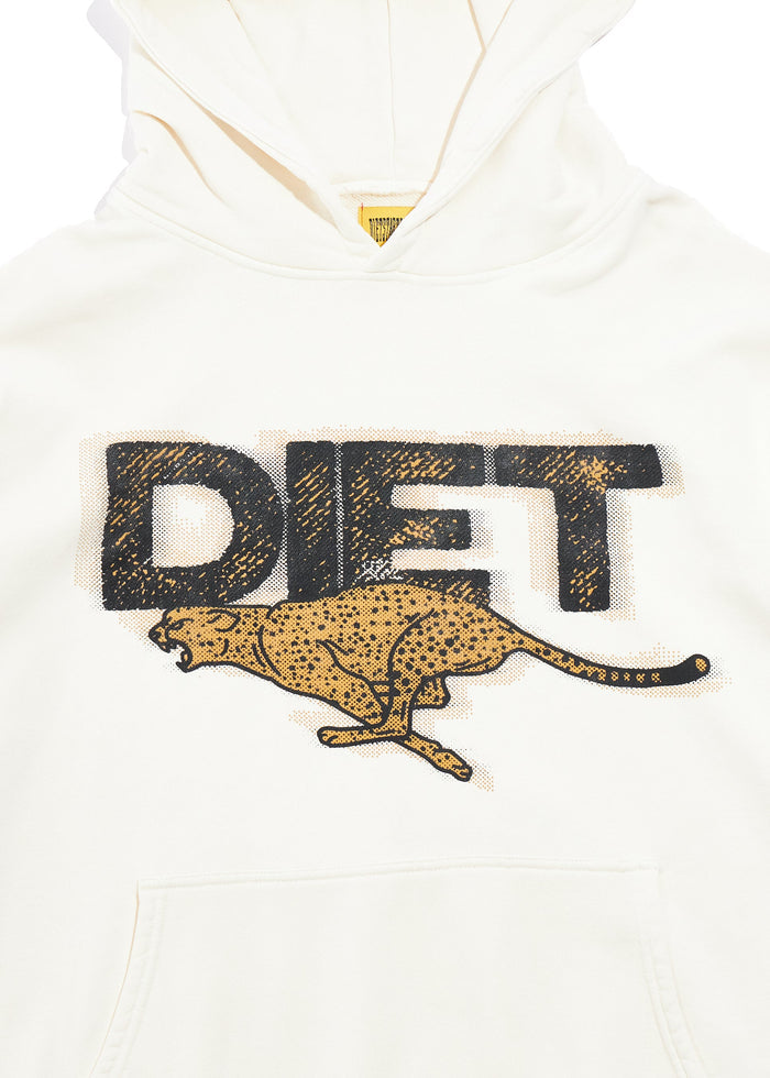 Diet Starts Monday - Cheetah Hoodie - Antique White - Clique Apparel