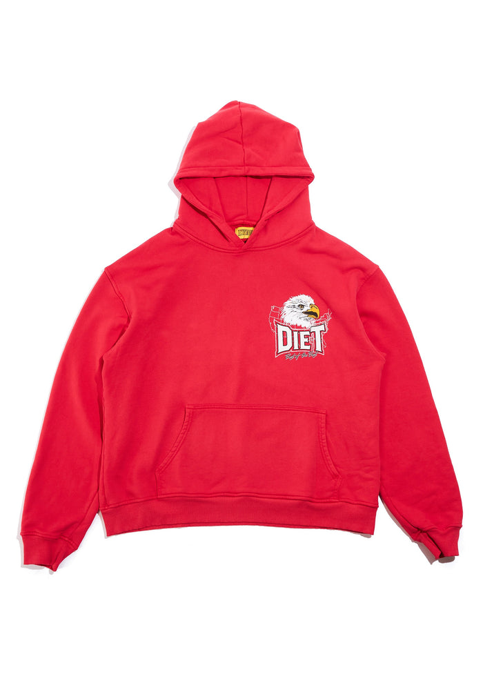 Diet Starts Monday - Winners Hoodie - Red - Clique Apparel