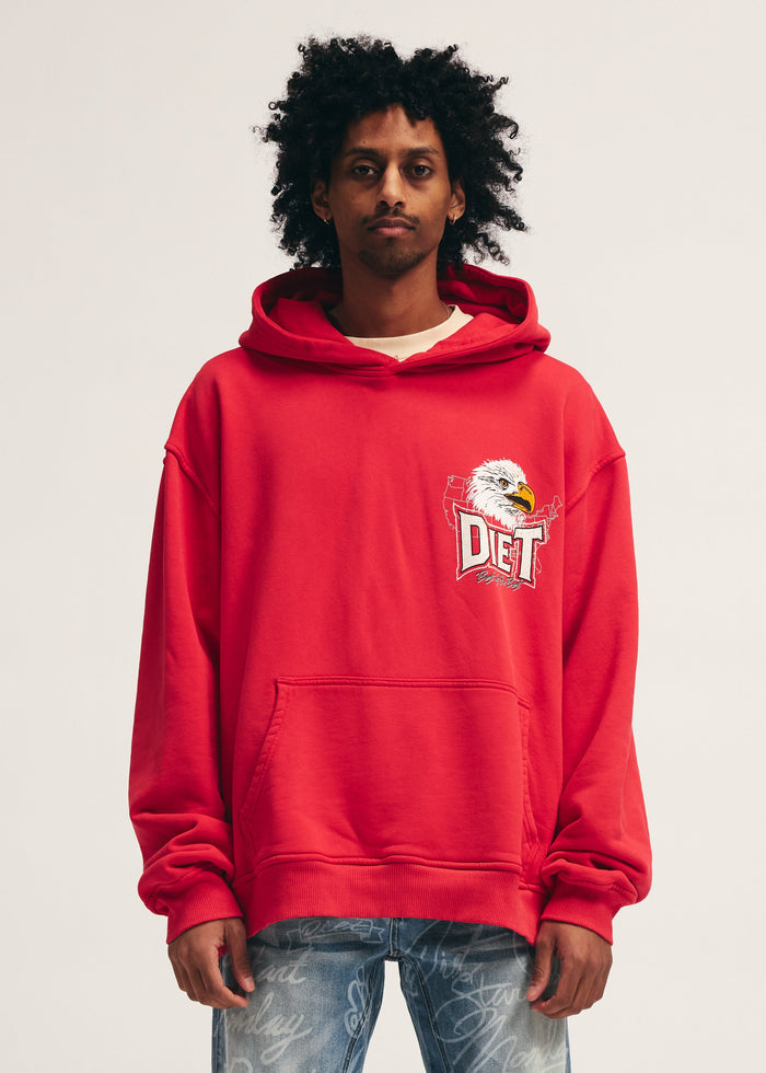 Diet Starts Monday - Winners Hoodie - Red - Clique Apparel
