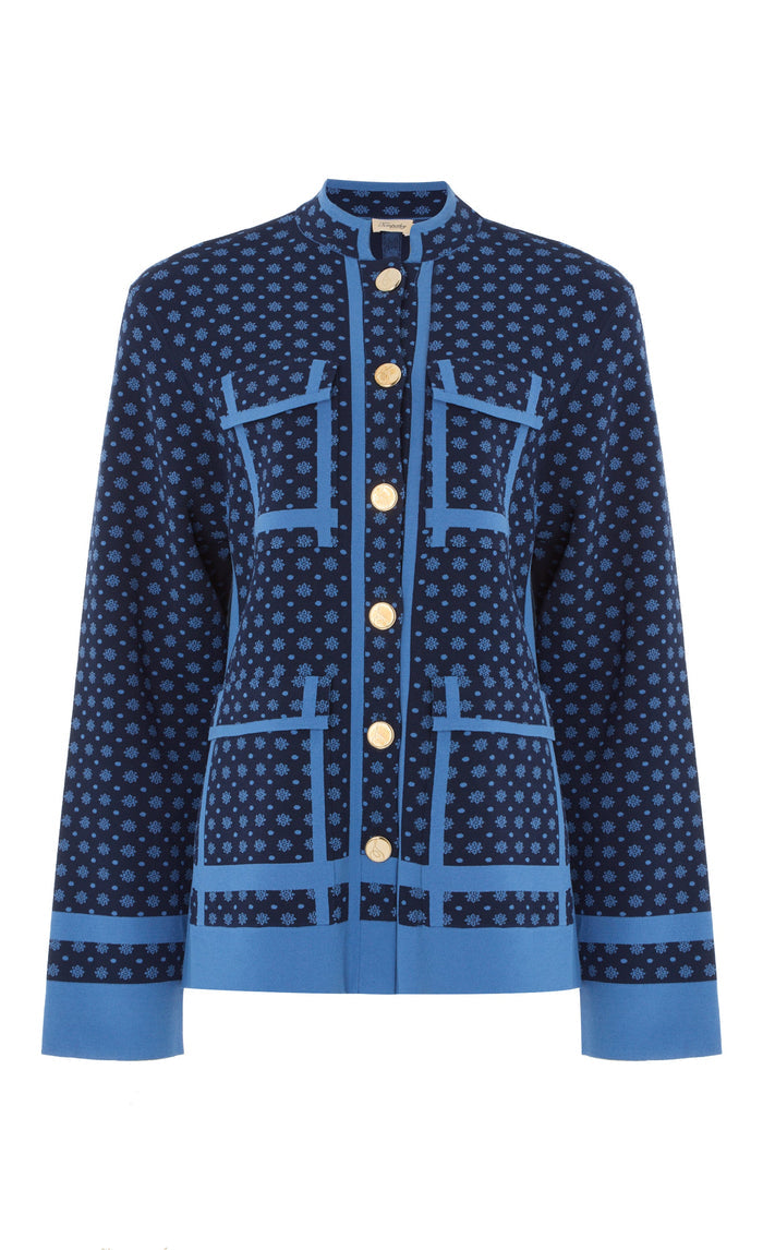 Ditzie Knit Jacket - Twilight