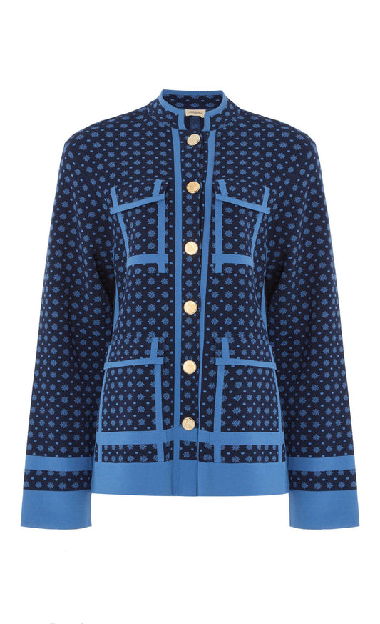 Ditzie Knit Jacket - Twilight