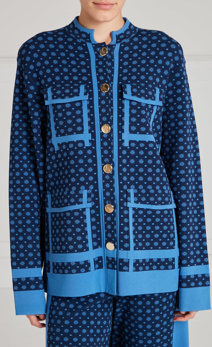 Ditzie Knit Jacket - Twilight