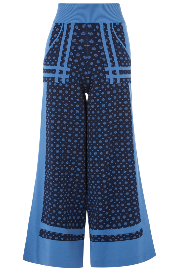Ditzie Knit Trousers - Twilight