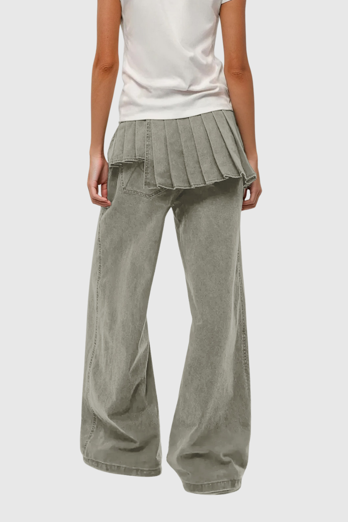 Donato Deconstruct Ruffle Jeans