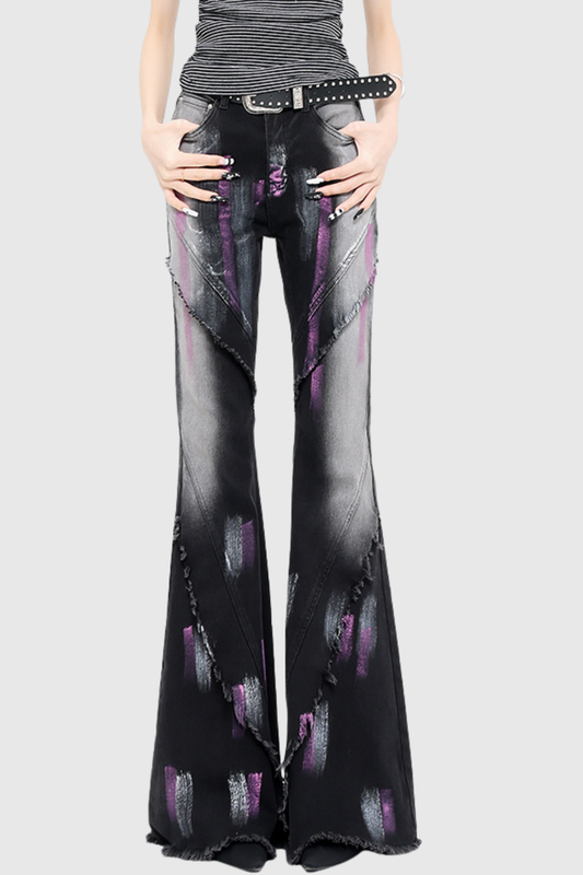 Doncho Print Bootcut Jeans