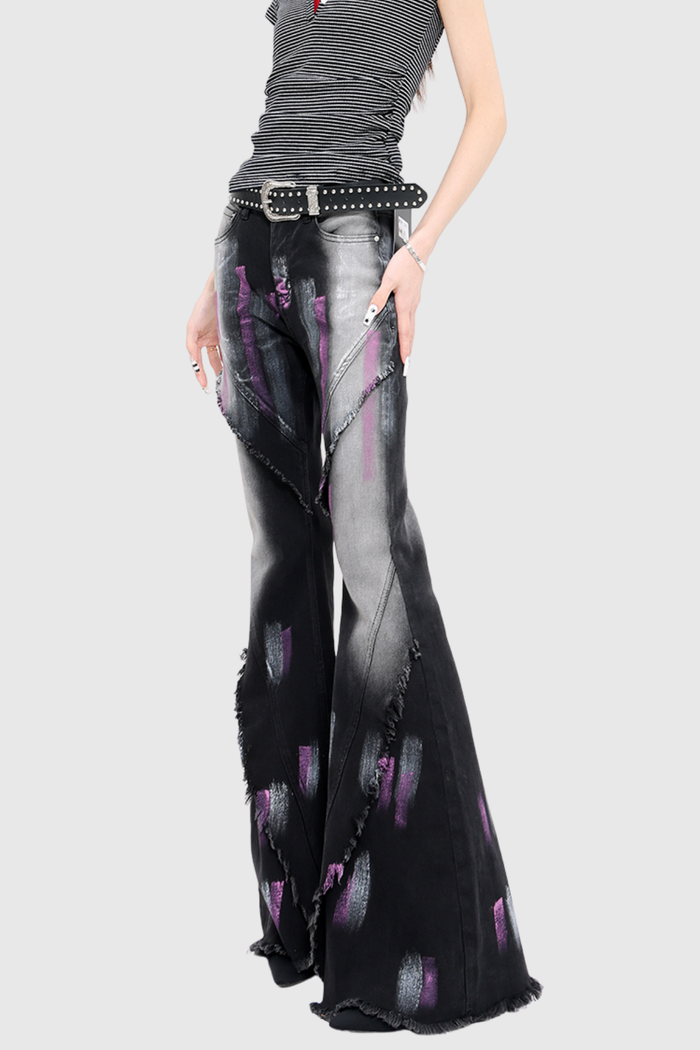 Doncho Print Bootcut Jeans