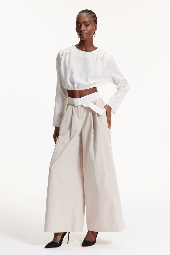 Dong Crop Deconstruct Pants Set