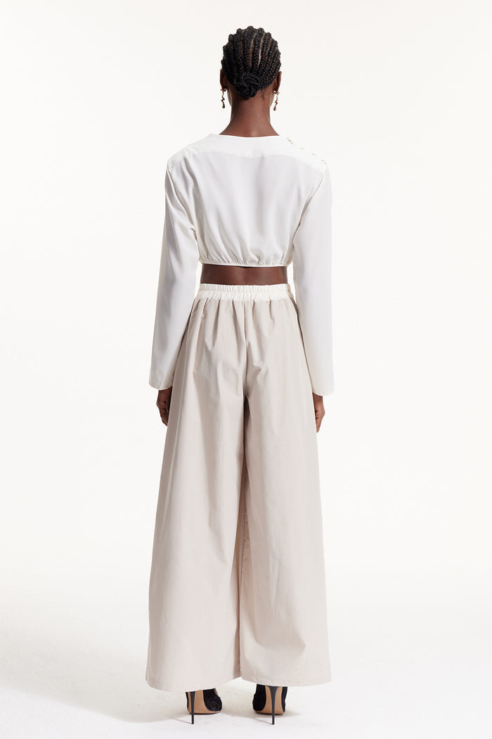 Dong Crop Deconstruct Pants Set