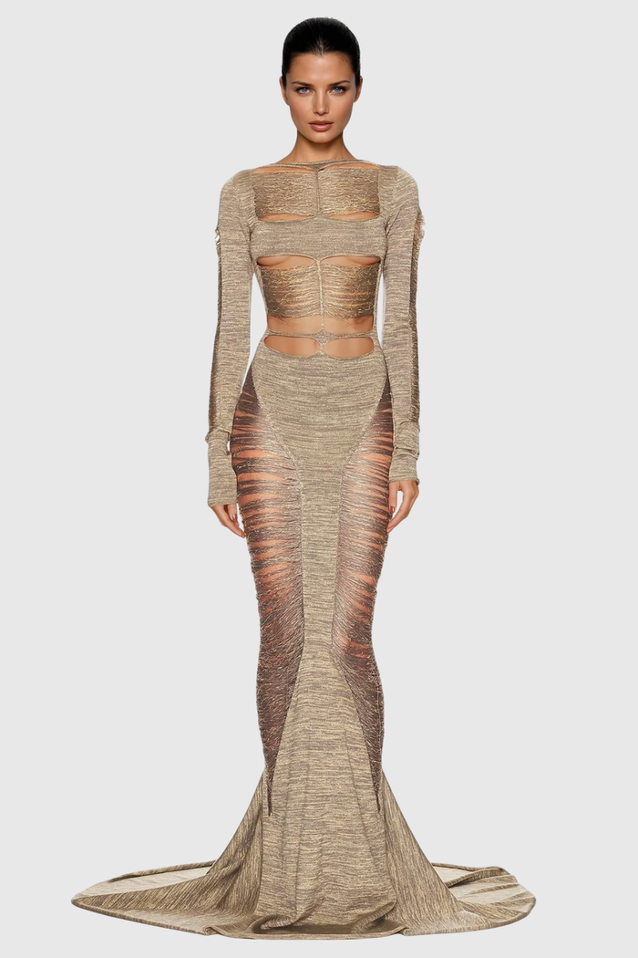 Doubravka Backless Cutout Maxi Dress