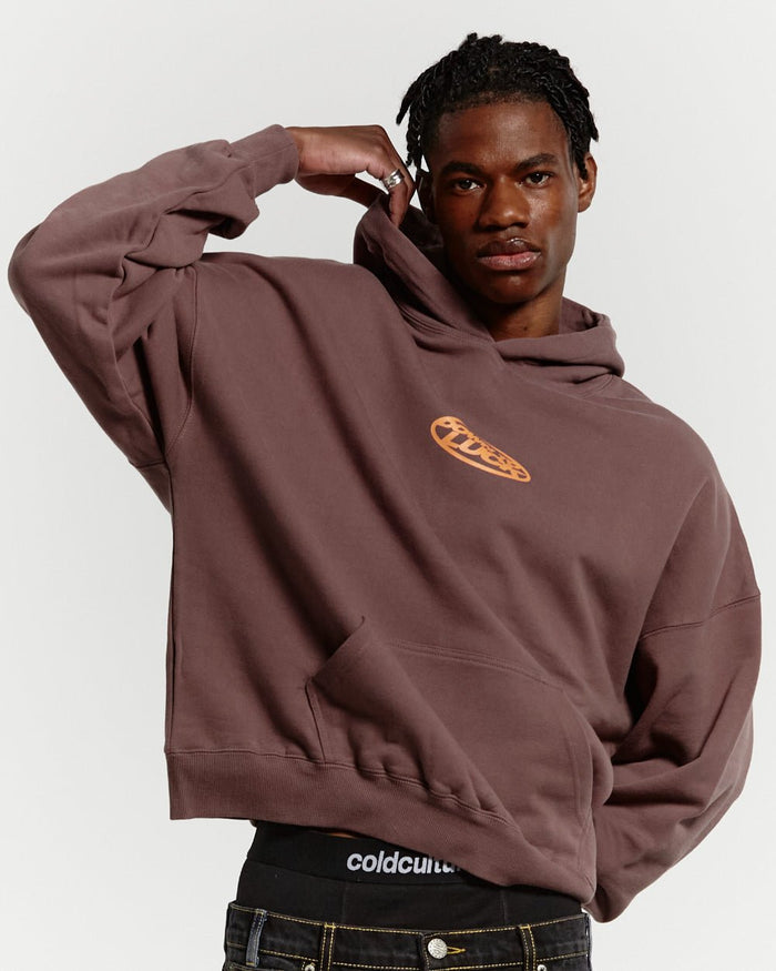 DOWN TO LUCK HOODIE DARK BRONZE - COLD CULTURE #man