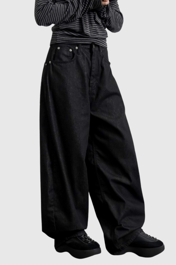 Draco Rhinestone Baggy Jeans