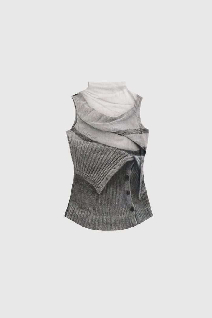 Dragan Print Knit Tank Top