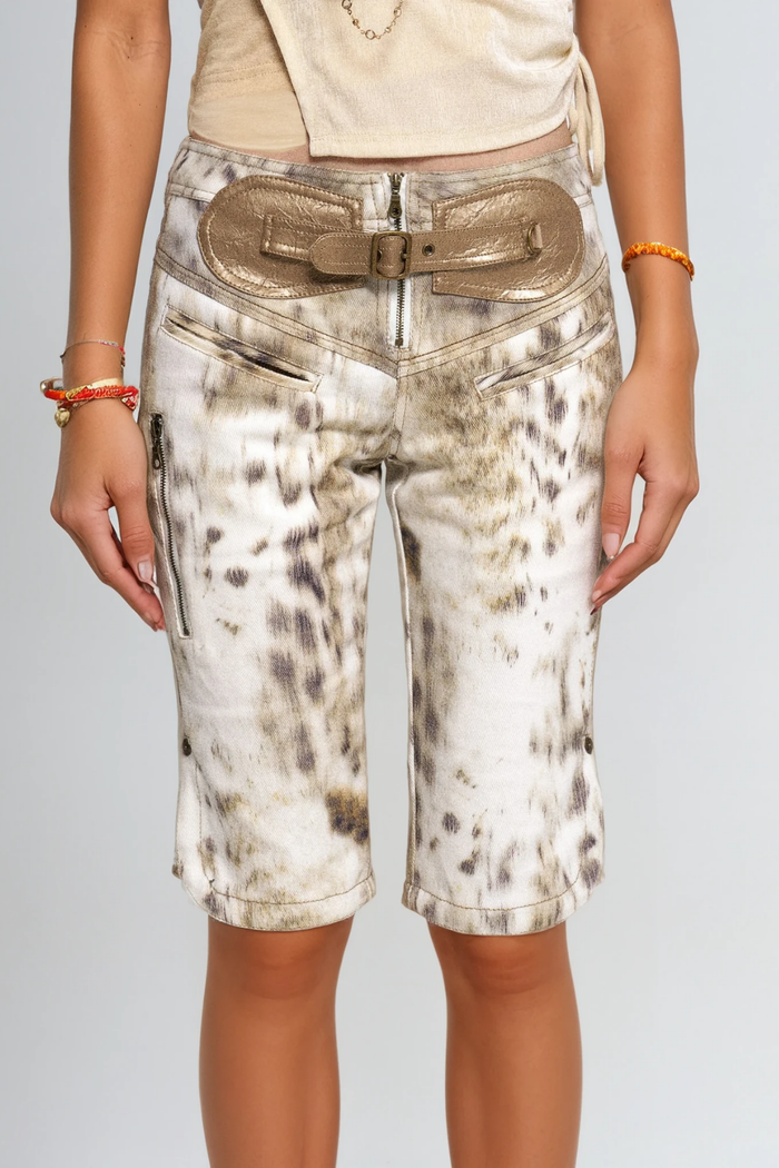Dragisa Hayley Leopard Midi Jeans
