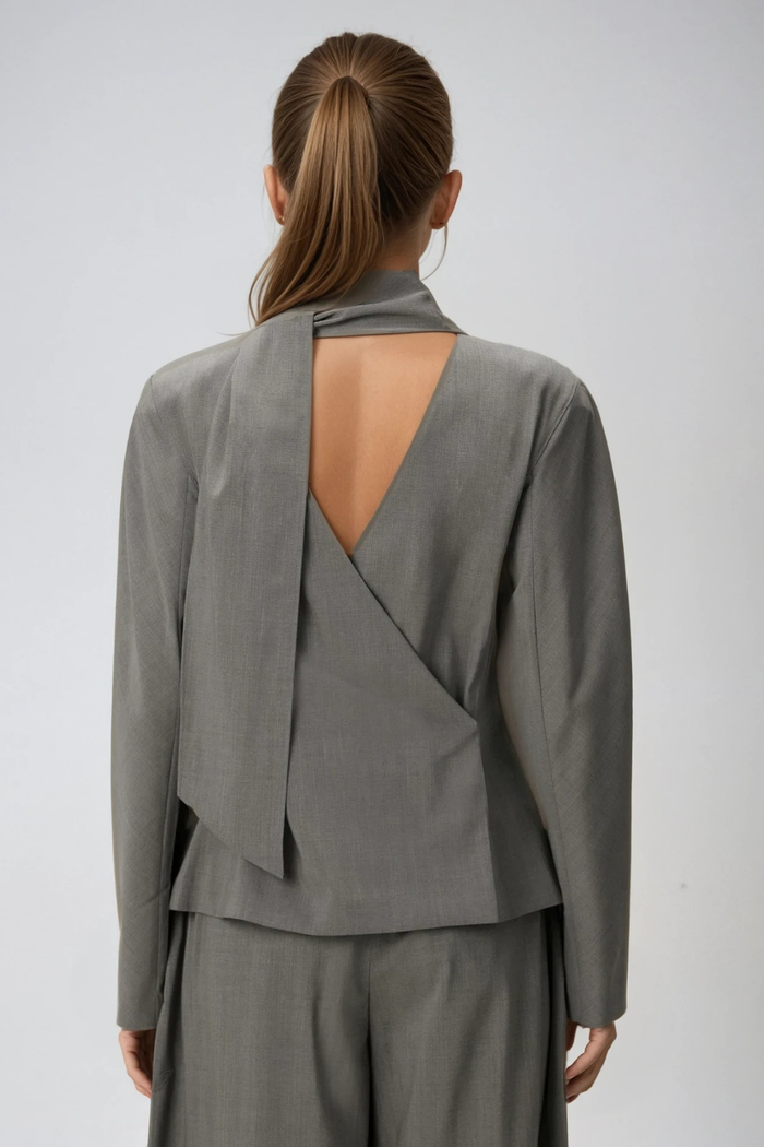 Drakon Backless Scarf Top
