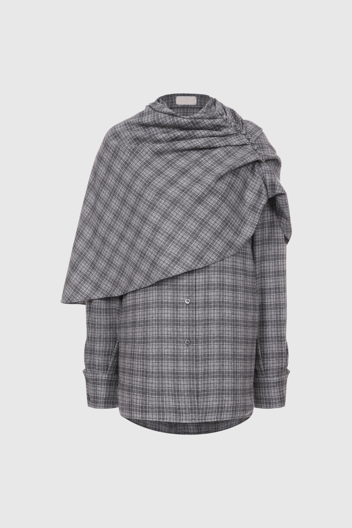 Driscoll Plaid Shawl Shirt
