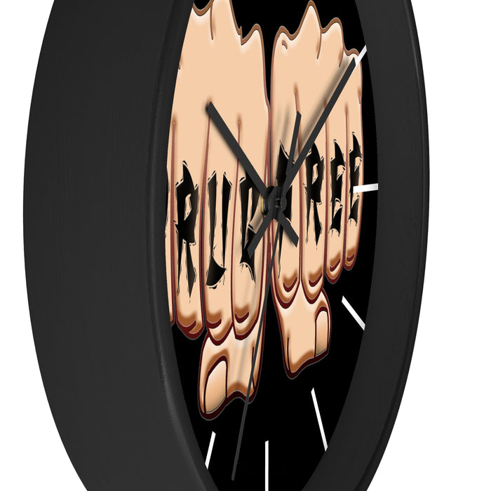 Drug Free Fist Wall clock