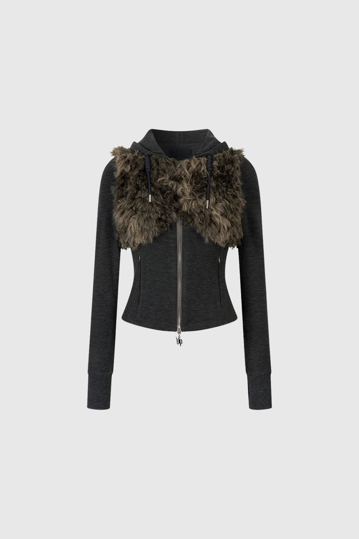 Dulcie Deconstruct Faux Fur Pants Set