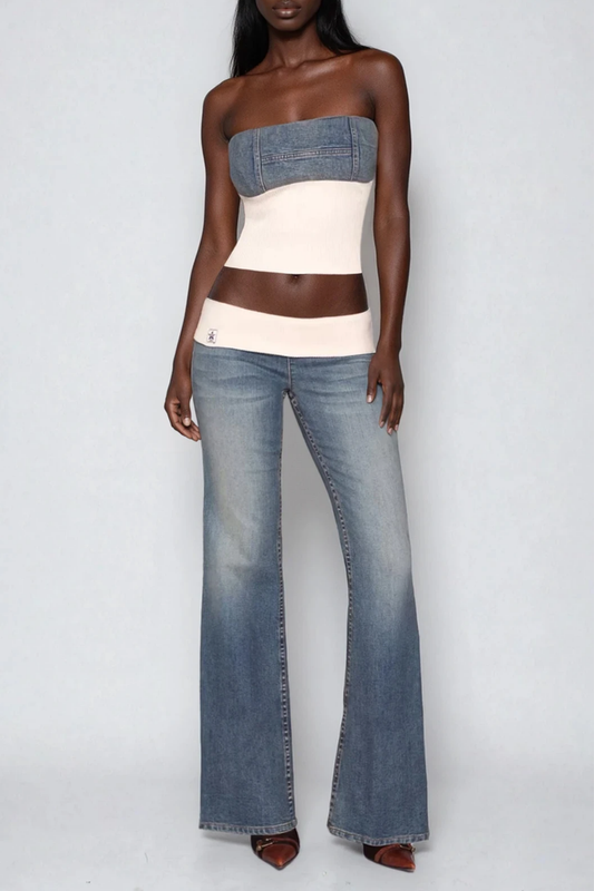 Durdy Low Rise Deconstruct Jeans
