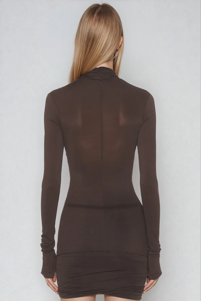 Dzejla Ruch Twist Bodycon Skirt Set