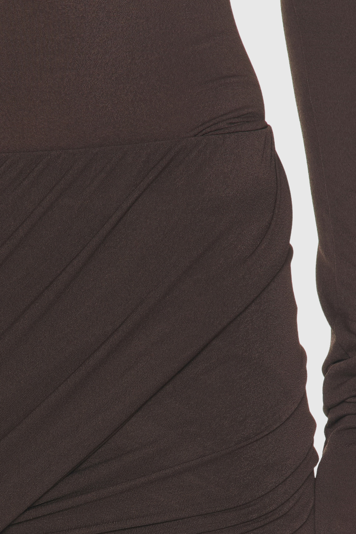 Dzejla Ruch Twist Bodycon Skirt Set