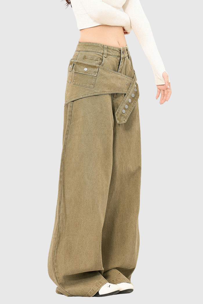 Dzvezda Deconstruct Two Piece Jeans