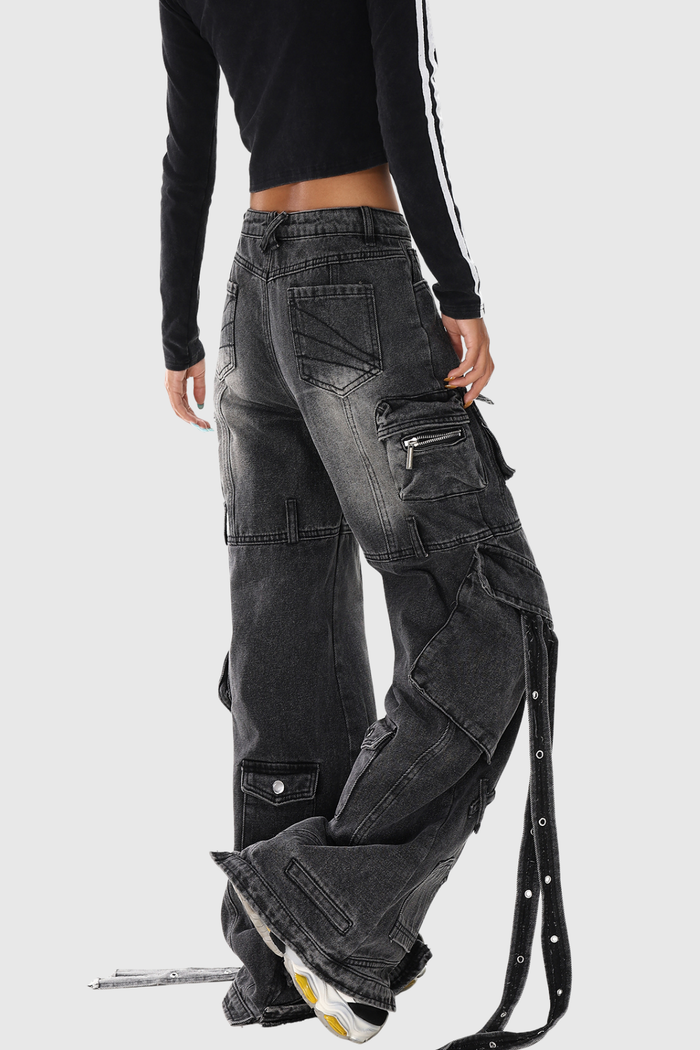 Dzvezdan Fringe Cargo Jeans