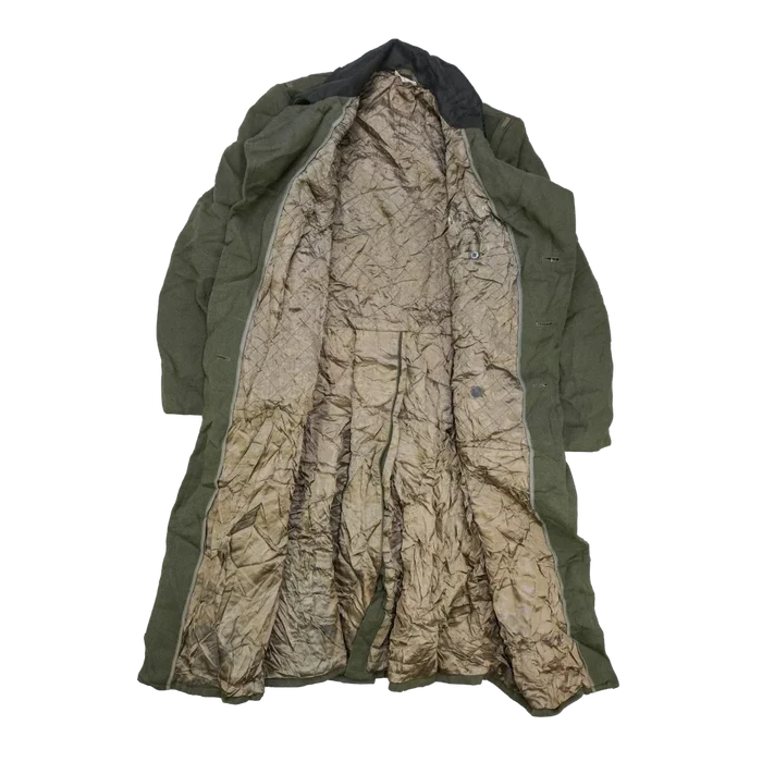 East German Army Olive Wool Overcoat - G48, Medium - East German Army Surplus - Great Coats