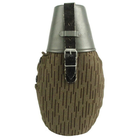 East German Rain Camo Canteen Set - East German Army Surplus - Canteens & Bottles