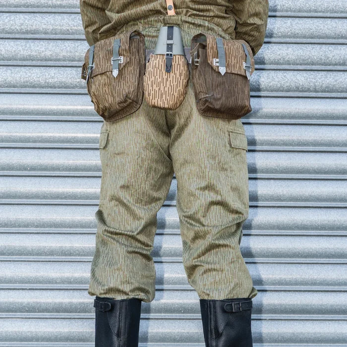 East German Rain Camo Canteen Set - East German Army Surplus - Canteens & Bottles