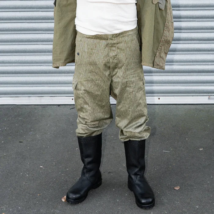 East German Rain Camo Trousers - Value Grade - East German Army Surplus - Cargo Trousers