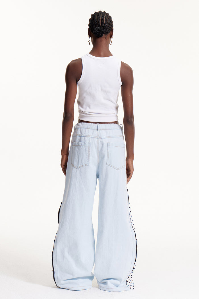 Edelmira Deconstruct Dot Barrel Jeans