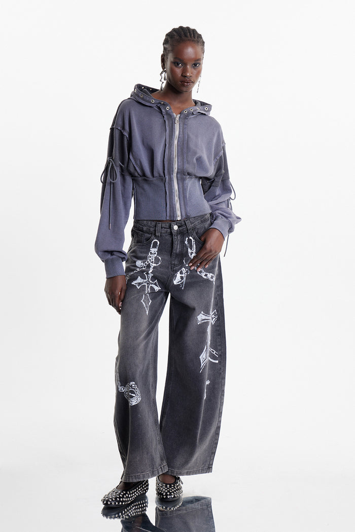 Eldor Chain Print Jeans