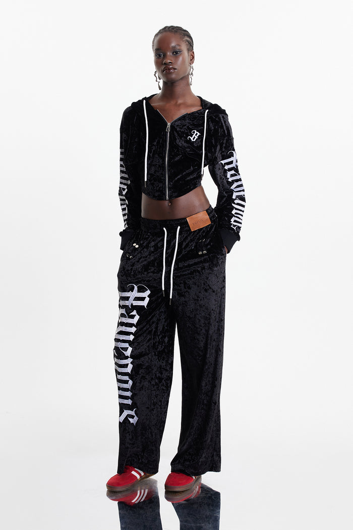 Eldred Print Velvet Crop Jacket