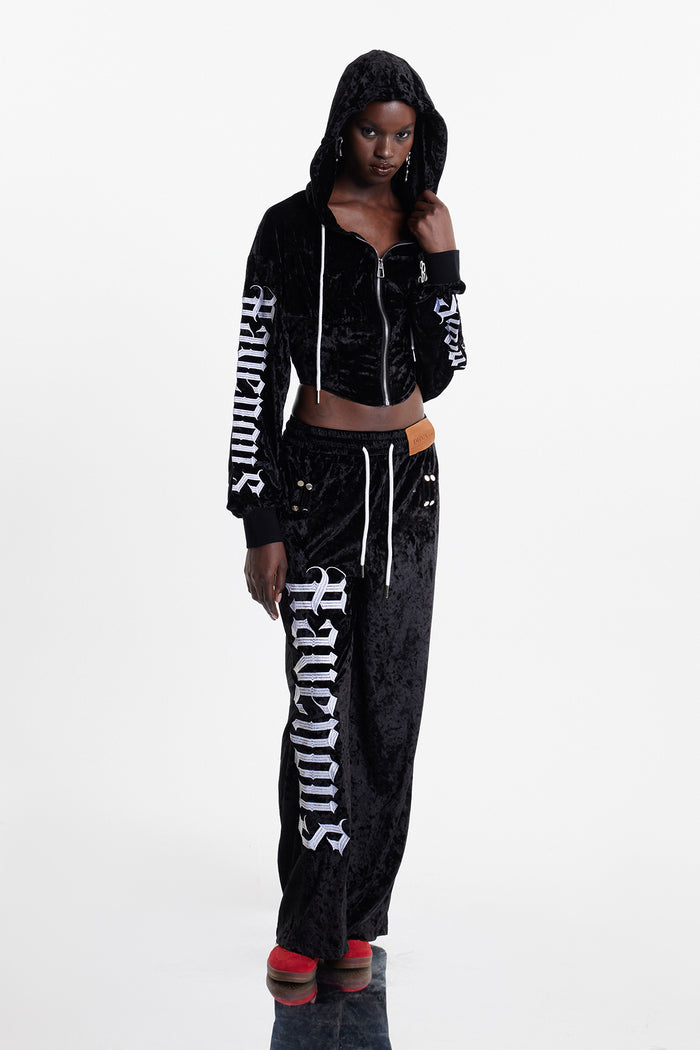 Eldred Print Velvet Crop Jacket