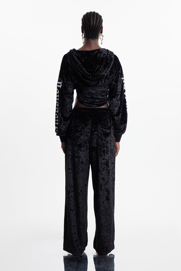 Eldred Print Velvet Crop Jacket