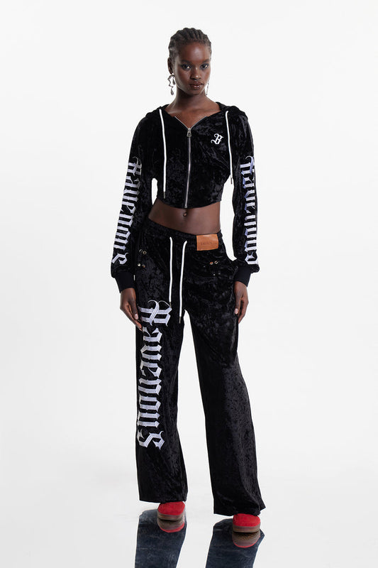 Eldred Print Velvet Pants