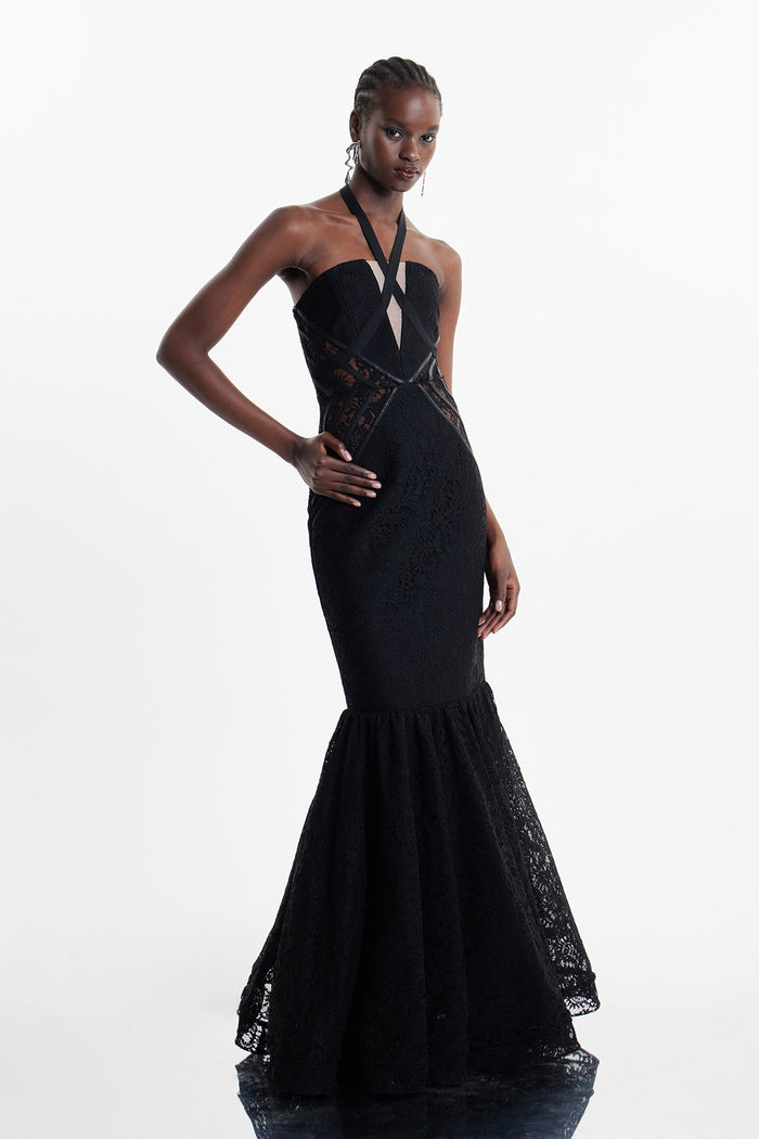 Elea Lace Mermaid Maxi Dress