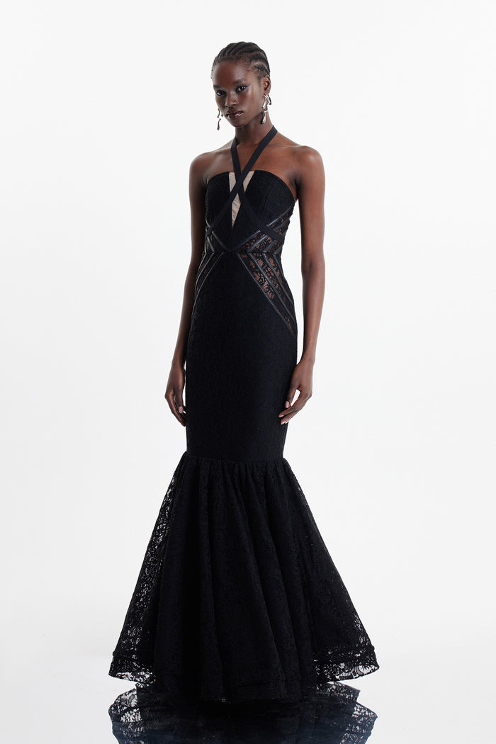 Elea Lace Mermaid Maxi Dress