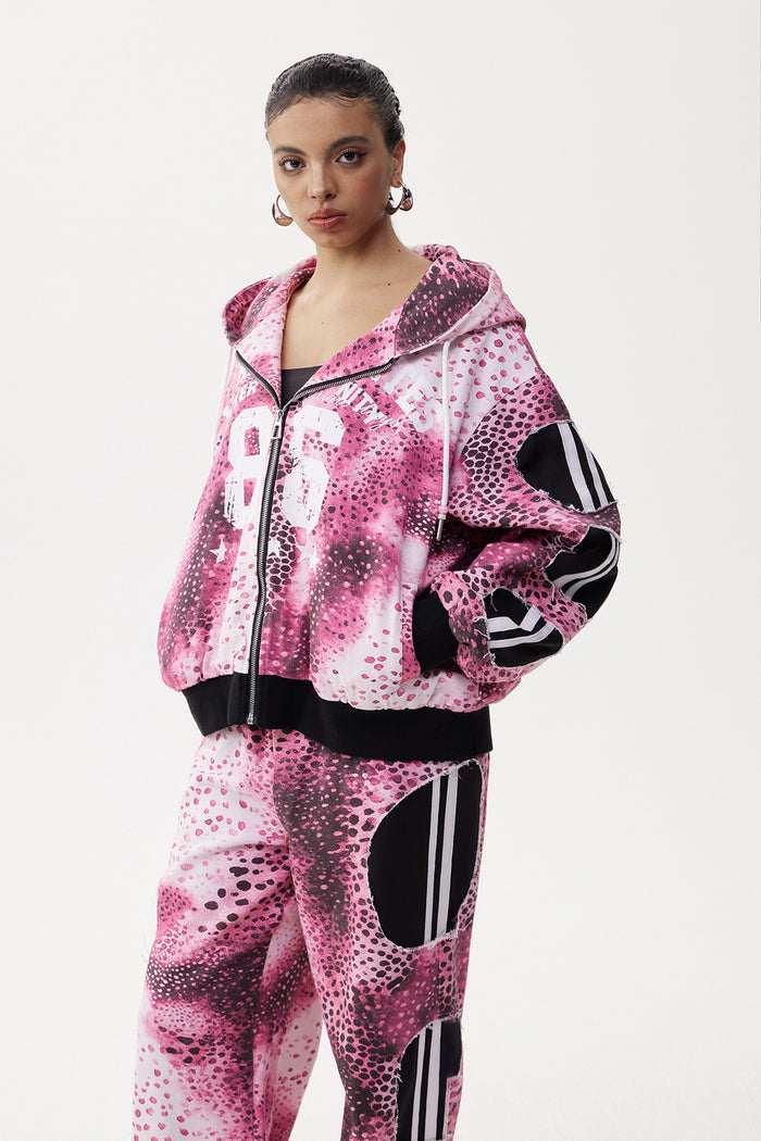 Eleutherius Deconstruct Tie Dye Stripe Jacket