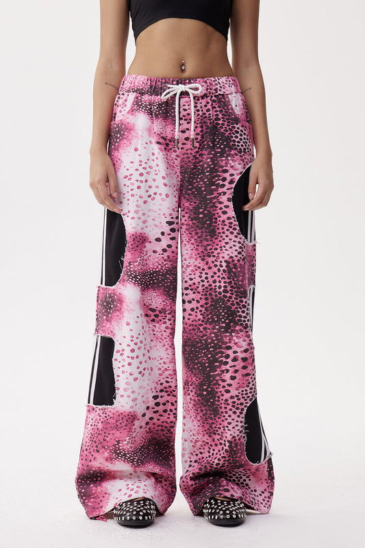 Eleutherius Deconstruct Tie Dye Stripe Jeans
