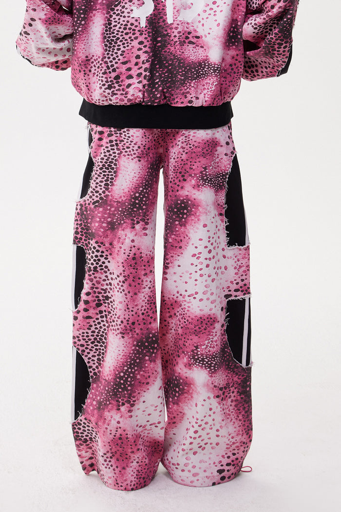 Eleutherius Deconstruct Tie Dye Stripe Jeans