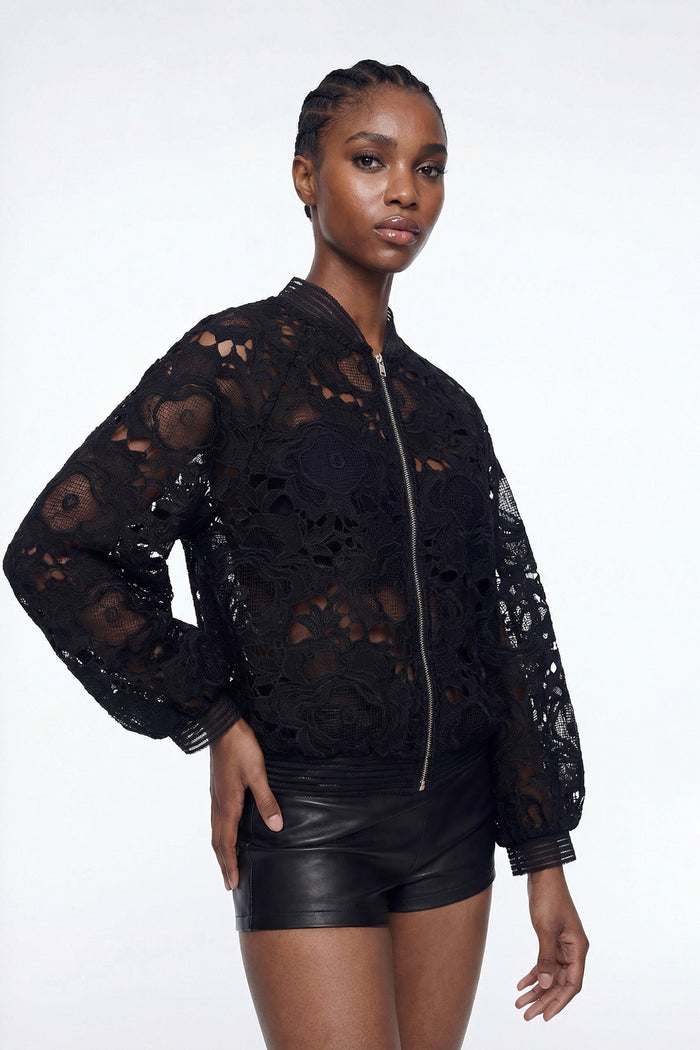 Elio Embroidered Cutout Jacket