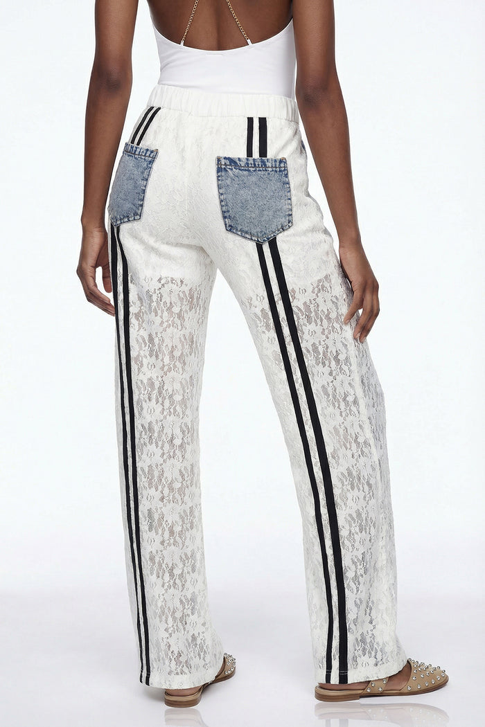 Elioud Rhinestone Print Pants