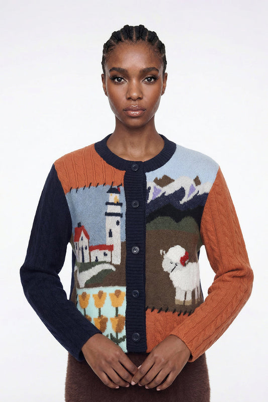 Elisabet Print Knit Jacket