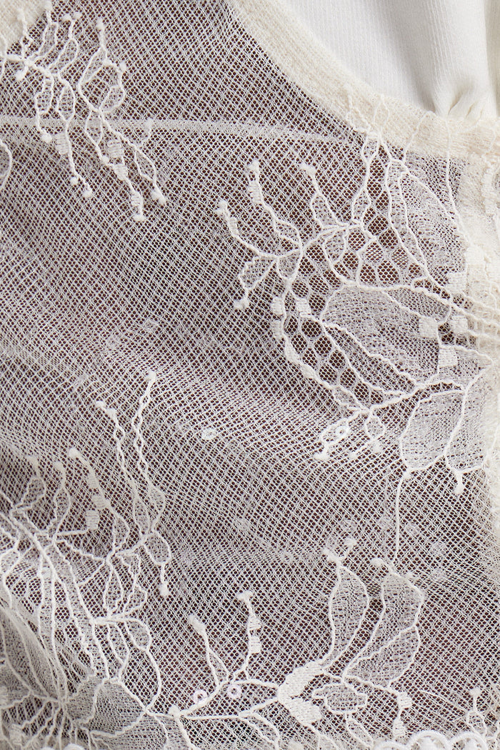Ellinor Lace Deconstruct Lace Up Top