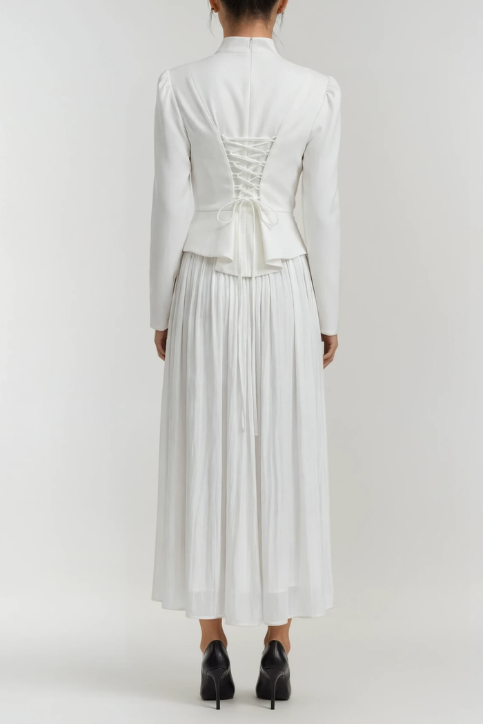 Emmett Crystal Flower Skirt Set