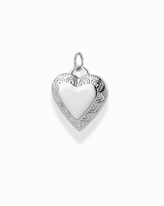 Jordan Engravable Heart Charm - Mod + Jo - Jewelry built to last, advanced plating technology