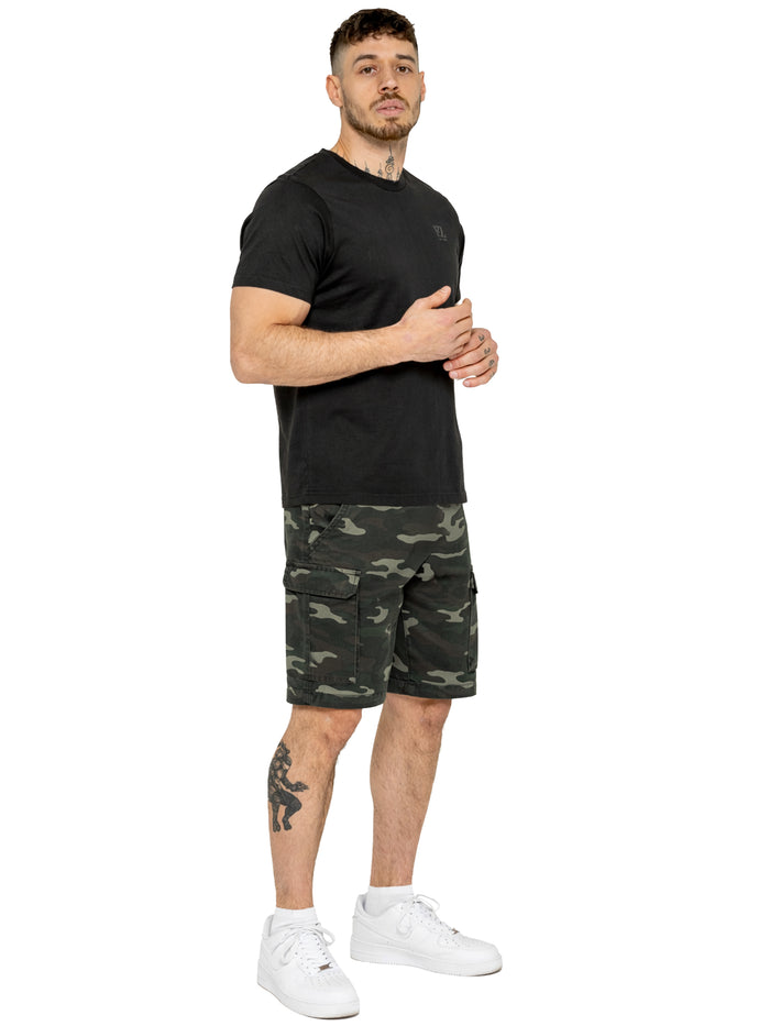 Enzo | Mens Camo Cargo Shorts