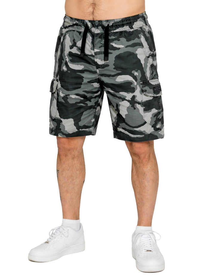 Enzo | Mens Camo Cargo Shorts